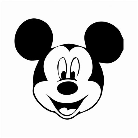 free printable mickey mouse template | 34 mickey mouse face template . Free cli… | Mickey mouse ...