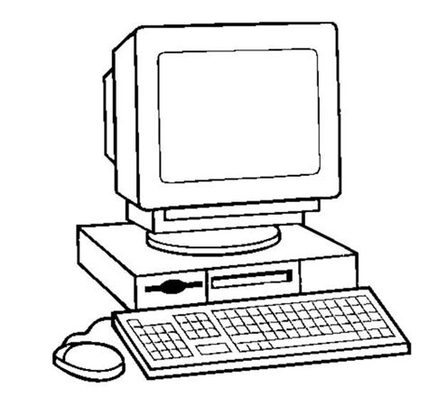 How to Draw a Computer Coloring Page: How to Draw a Computer Coloring Page – Coloring Sun