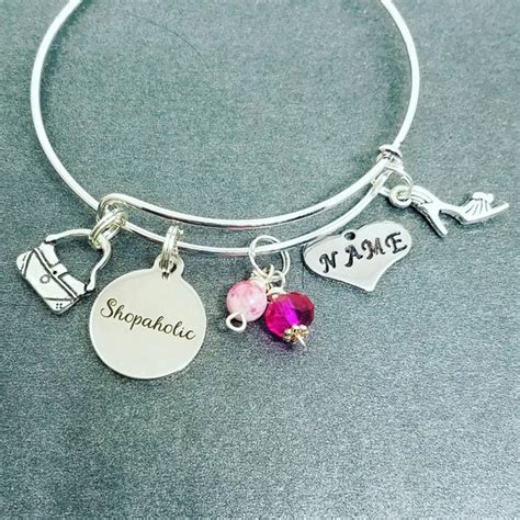 Personalized charm bracelets. Shopping expandable bracelets.