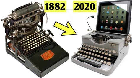 Evolution of Typewriters 1829 - 2020 | History of Writing - YouTube