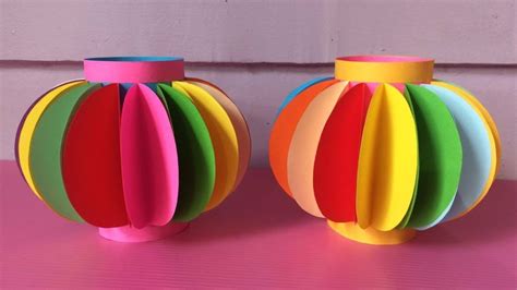 How to Make Lantern with Color Paper | Paper Lantern