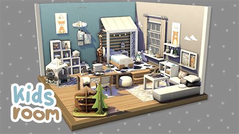 Cute Kids Room | The Sims 4 - Speed Build (NO CC) - YouTube