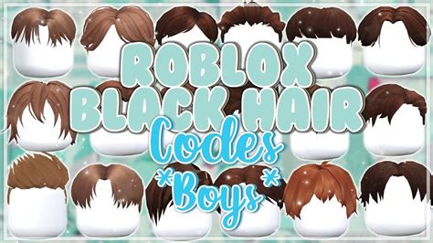 Brown Roblox hair codes for Bloxburg *boys* - YouTube Red Hair Roblox ...