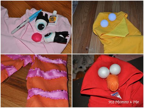 703 Mommy & Me: DIY Sesame Street Costumes: For less than $20 and in an hour