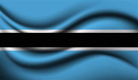 Botswana Realistic waving Flag Design 3810926 Vector Art at Vecteezy