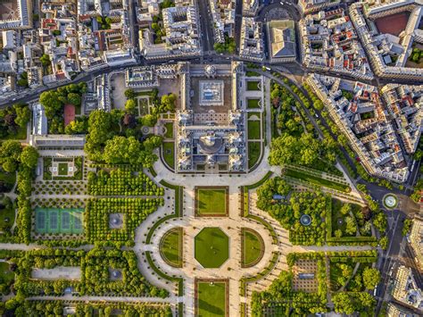 Luxembourg Gardens - Paris Aerials (Jeffrey Milstein, USA) - ARTITLEDcontemporary