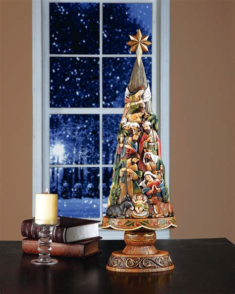 30" Nativity Christmas Tree - Catholic E-Store