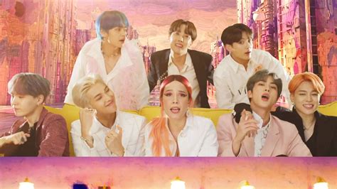 BTS and Halsey Released Their “Boy with Luv” Music Video | Teen Vogue