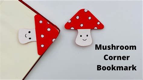 Creative DIY Mushroom Corner Bookmark