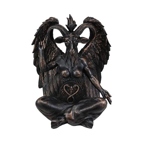 Buy YOUGE Baphomet Satan Statue - Black Sabbatic Goat Figurine ...