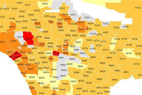 Los Angeles Zip Code Map Printable