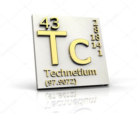 Technetium form Periodic Table of Elements — Stock Photo © fambros #6285080