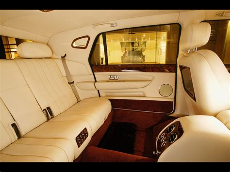 SPORTS CARS: Bentley limousine interior