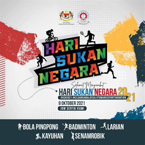 Poster Hari Sukan Negara 2021 Malaysia National Sports Day Malay Hari Sukan Negara Is A - Riset