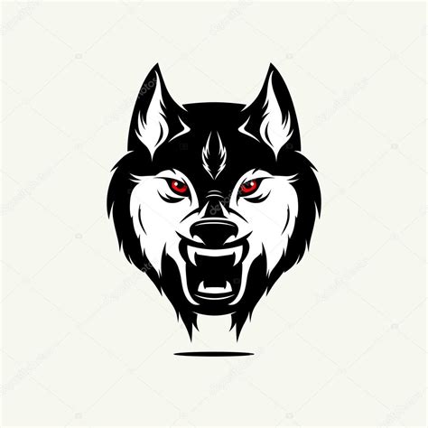 Wild wolf face Stock Vector Image by ©e.kataev #114061402