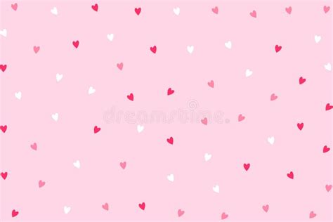 Polka Style Cute Love Heart Pattern for Textile Fabric Print Stock Illustration - Illustration ...