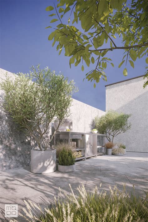 Private garden landscape design on Behance