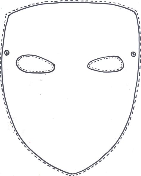 Mask Template | Paper mask template, Mask template, Printable masks