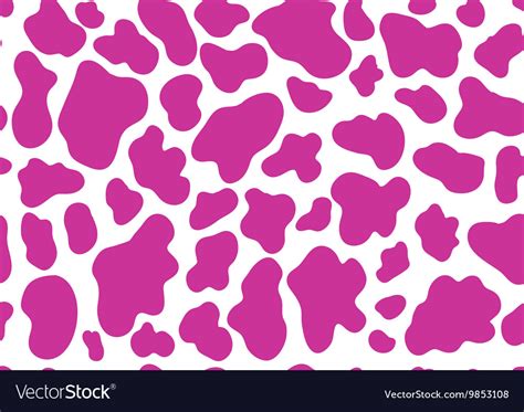 Pink cow pattern Royalty Free Vector Image - VectorStock