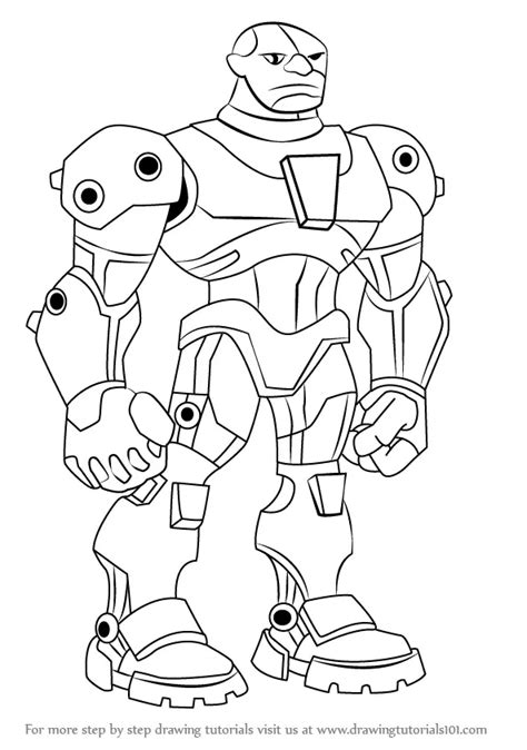 Dc Cyborg Coloring Pages