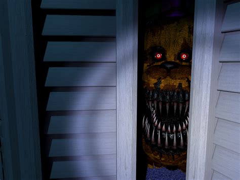 NIGHTMARE FREDBEAR JUMPSCARE GIF by Rainblaze-Art on DeviantArt