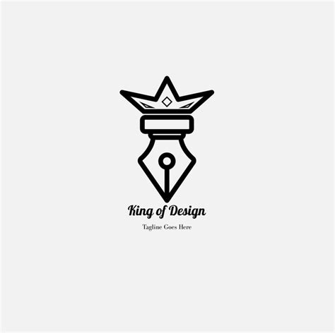 king design logo free vector 18838148 Vector Art at Vecteezy