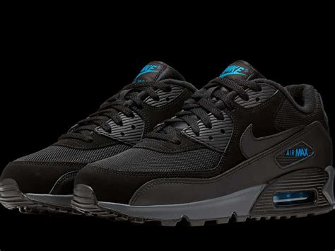 CN0194-001 Nike Air Max 90 Black/Imperial Blue-Dark Grey