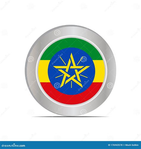 The National Flag of Ethiopia is Isolated in Official Colors Stock ...