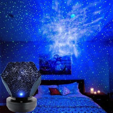 Romantic LED Starry Night Lamp 3D Star Projector Light for Bedroom Decor, USB Music Galaxy Sky ...