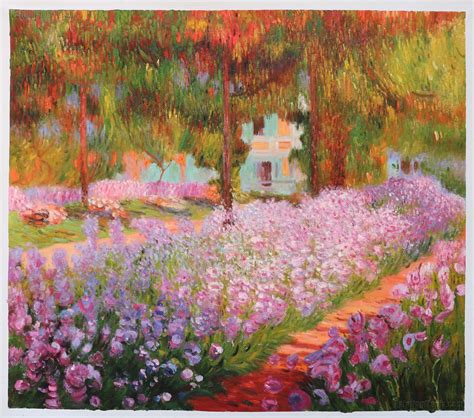 Irises in Monet's Garden Claude Monet Hand-painted Oil | Etsy