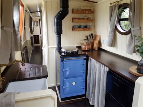 Narrowboat interior design - our work on Kathleen May - Boutique Narrowboats