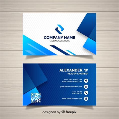 Free Printable Business Card Template Download - Idea Landing Blog