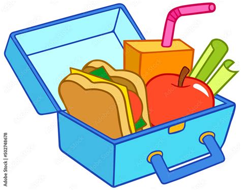 Lunch Box Clipart Empty - Healthy Lunch Box Clipart Transparent - Clip Art Library