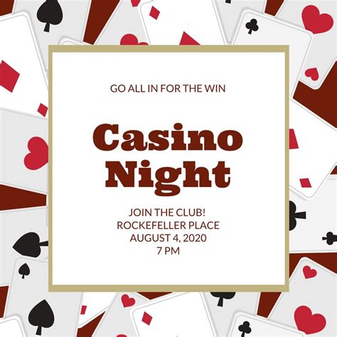 Free custom printable casino invitation templates | Canva