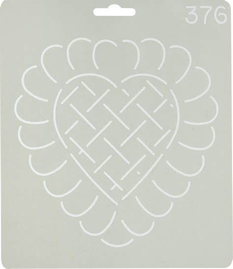 Amazon.com: Quilting Creations Heart Design Quilt Stencil, 6"