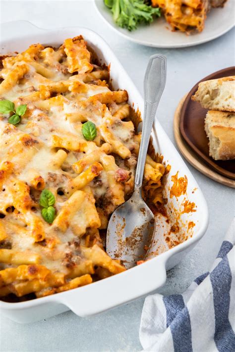 Baked Ziti Beef Ricotta Recipe | Deporecipe.co