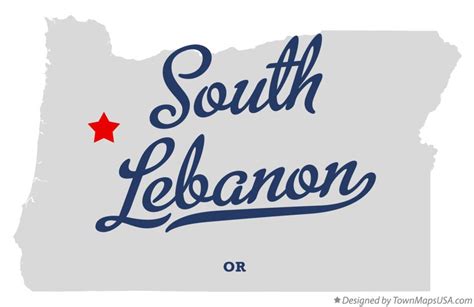 Map of South Lebanon, OR, Oregon