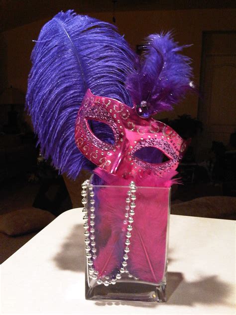 Mask Centerpiece Masquerade Party Centerpieces, Sweet 16 Masquerade Party, Mascarade Party ...