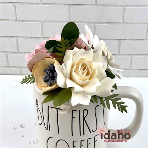 Inking Idaho: Paper Flowers in a Cup!