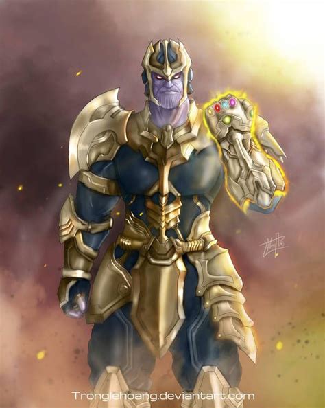 Armored Thanos Fanart by TrongLeHoang | Marvel artwork, Marvel villains, Marvel