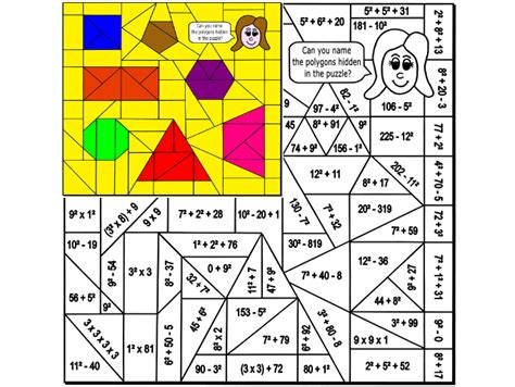 Square Numbers Colouring Puzzle by Arithmetints | Teaching Resources