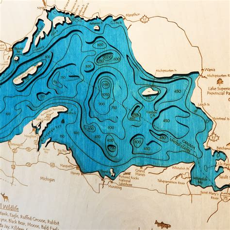 Lake Superior Depth Map - Downtown Albany New York Map