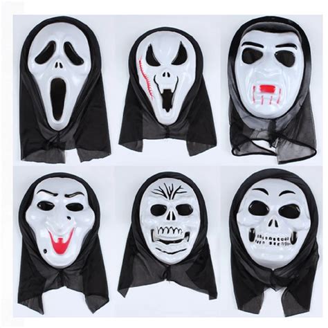 20pcs/lot Halloween single scream mask large single mask decoration devil single mask Horror ...