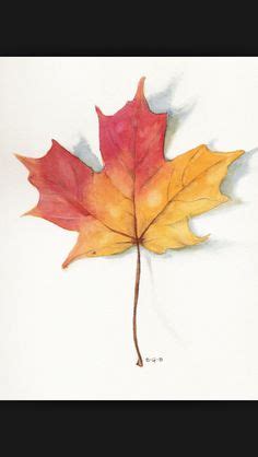 Maple leaf, watercolor by Kim Attwooll | My watercolors | Pinterest | Watercolors, Leaves and Pink