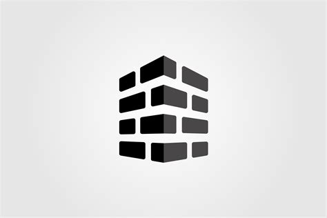 Bricks Vector Logo Monochrome Design Graphic by lawoel · Creative Fabrica