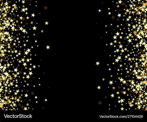 Salute gold stars on a black background Royalty Free Vector