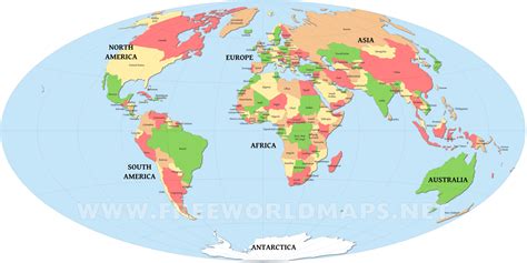 Countries of the World Map – Freeworldmaps.net