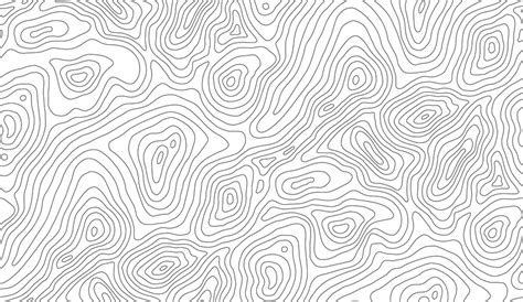 Seamless Vector Topographic Map Background White On Dark, Art, Vector, Topograph Background ...