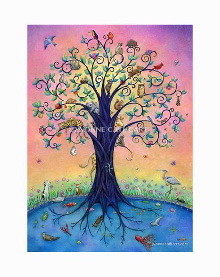 Animal Tree of Life art print | YVONNE CATHCART