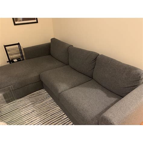 Ikea Vimle Grey Sectional Sofa - AptDeco